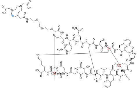 Cinnamycin-PEG3-NOTA NOTA偶联四环肽抗生.jpg
